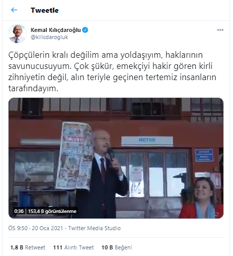 Kılıçdaroğlu'ndan Takvim Gazetesi'ne yanıt: Alın teriyle geçinen tertemiz insanların tarafındayım - Resim : 1