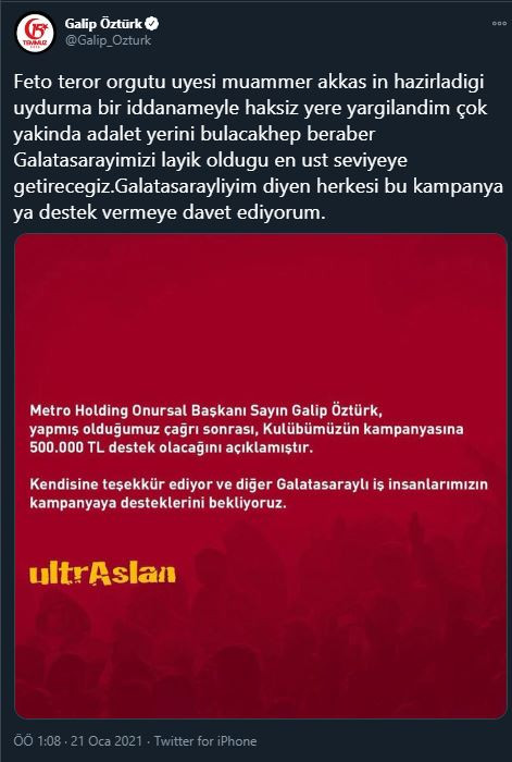 Firari ismin Galatasaray'a yaptığı bağış tartışma çıkardı - Resim : 2