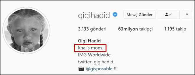 Dört aydır sır gibi saklıyordu... Gigi Hadid kızının ismini sonunda duyurdu - Resim : 1