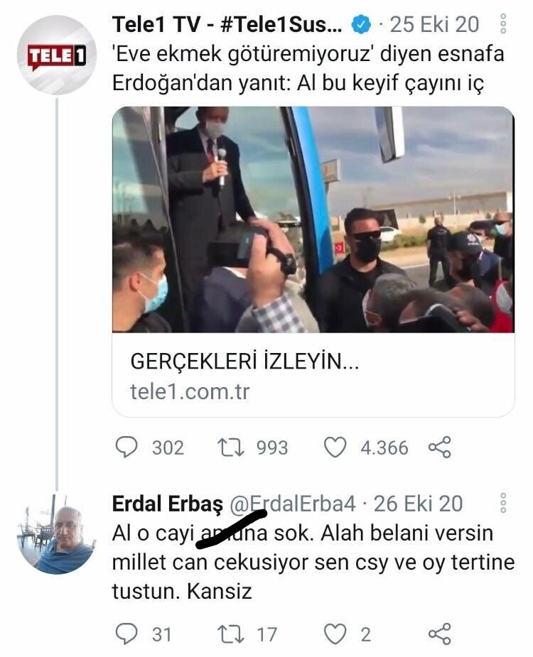 Soylu'nun annesine küfür eden şahıs, Erdoğan'a hakaretten tutuklandı! - Resim : 1