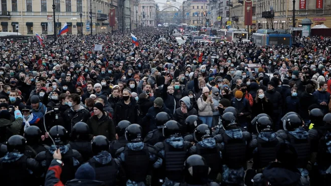 Rusya'da Navalni protestosu: En az bin kişi gözaltına alındı - Resim : 1
