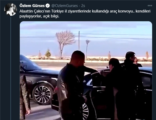 Alaattin Çakıcı'nın il ziyaretlerinde bindiği arabada dikkat çeken AKP detayı - Resim : 1