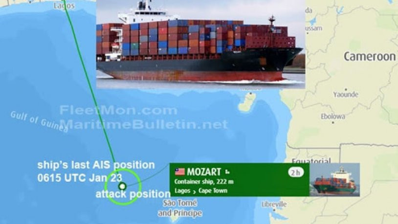 Korsan saldırısına uğrayan Türk gemisi Gabon'da limana demirledi
