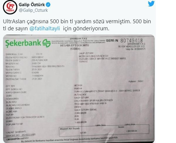 Galip Öztürk'ten Galatasaraylı futbolculara teşvik primi - Resim : 2