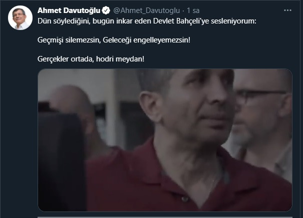 Davutoğlu, Bahçeli'nin arşivini ortaya serdi: Hodri meydan! - Resim : 1