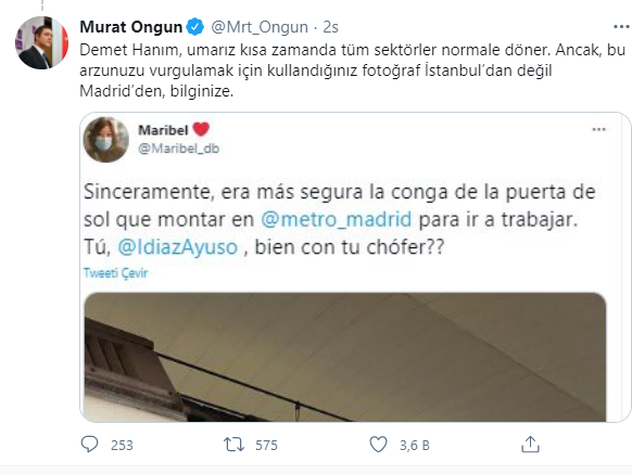 Demet Akalın'ın metrodaki kalabalığa tepki gösterdiği fotoğraf Madrid'den çıktı! - Resim : 2