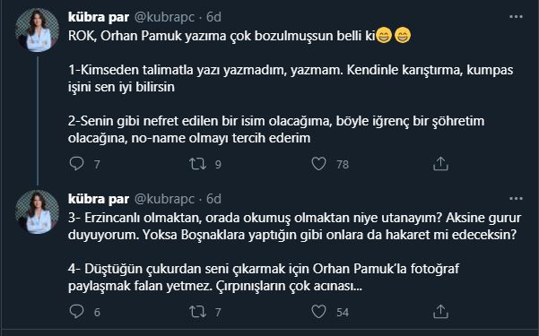 Kübra Par ile Rasim Ozan Kütahyalı birbirine girdi: Senin gibi iğrenç bir şöhretim olacağına... - Resim : 1