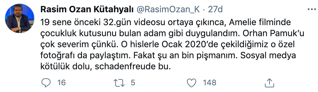 Rasim Ozan Kütahyalı: Şu an yaptığımdan bin pişmanım - Resim : 1