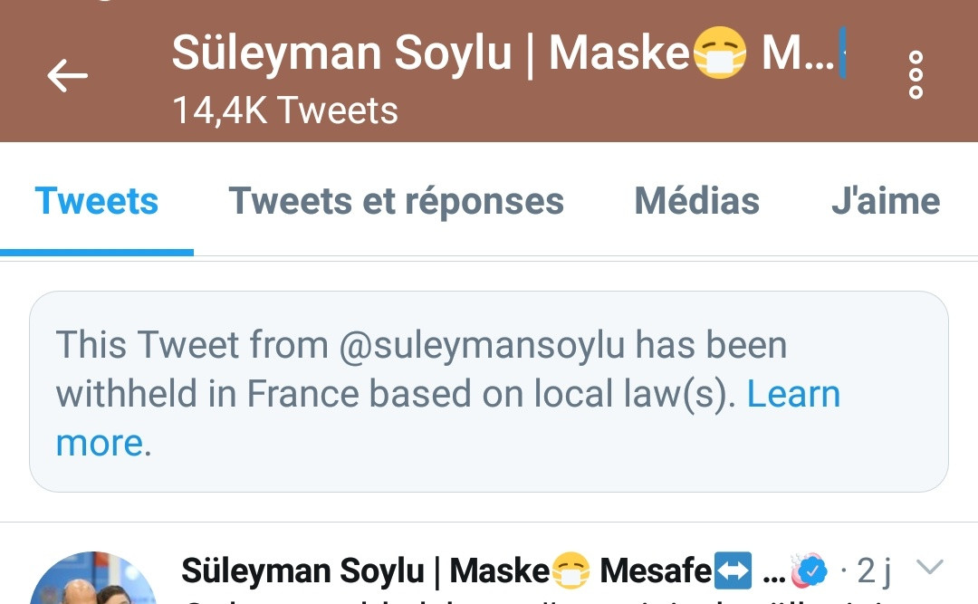 Twitter'dan Süleyman Soylu'ya engel! - Resim : 1