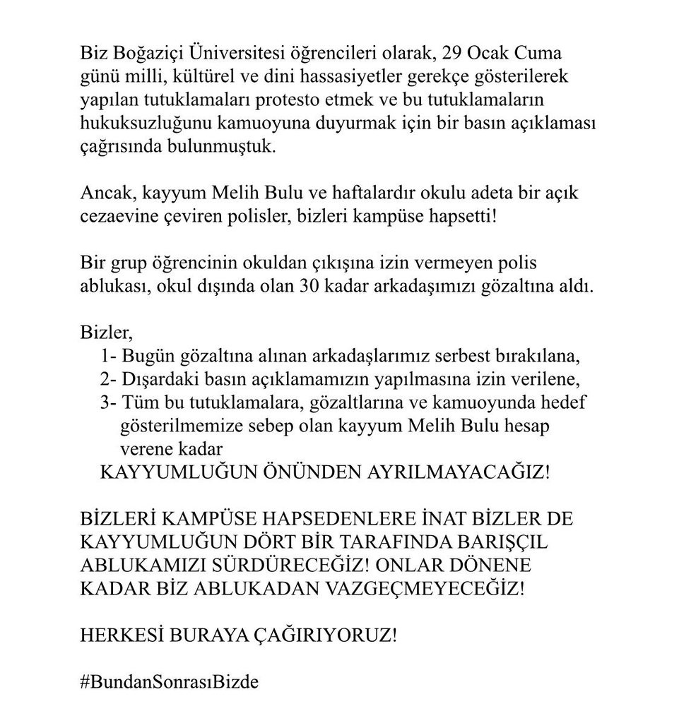 Boğaziçi Dayanışması: Kayyum Melih Bulu hesap verene kadar buradayız! - Resim : 2