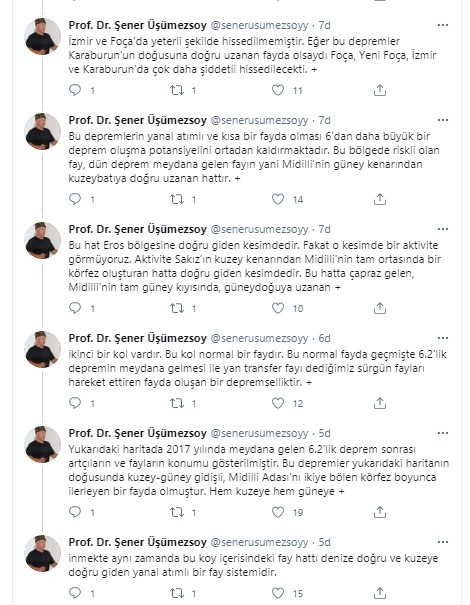 Prof. Dr. Şener Üşümezsoy paylaştı! İşte İzmir'de risk taşıyan fay hattı - Resim : 2