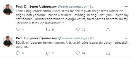 Prof. Dr. Şener Üşümezsoy paylaştı! İşte İzmir'de risk taşıyan fay hattı - Resim : 3