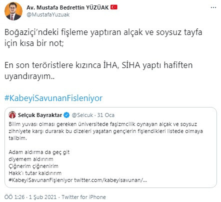 AKP Gençlik Kolları'ndan Boğaziçili öğrencilere şok tehdit! - Resim : 1