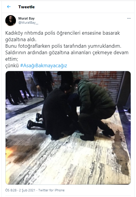 Kadıköy'de gazeteciler polislerin hedefi oldu! 'Elimizi deklanşörden asla çekmeyeceğiz' - Resim : 1