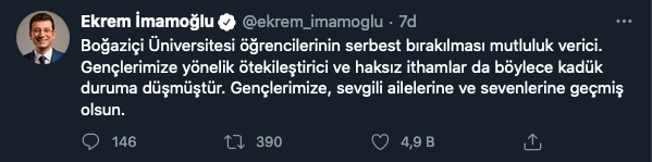 Ekrem İmamoğlu'ndan Boğaziçi paylaşımı: 'Kadük duruma düşmüştür' - Resim : 1