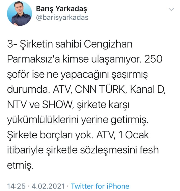 TV'lerde çalışan 250 şoföre haciz şoku: CNN TÜRK muhabirleri de mağdur... - Resim : 2