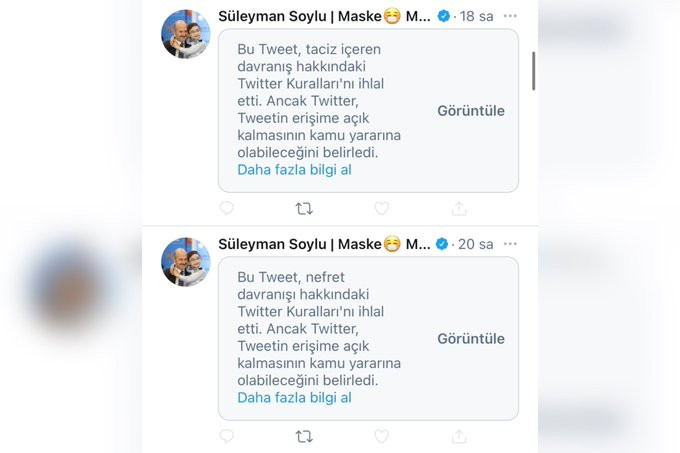 Twitter'dan Süleyman Soylu'ya bir kısıtlama daha! - Resim : 1