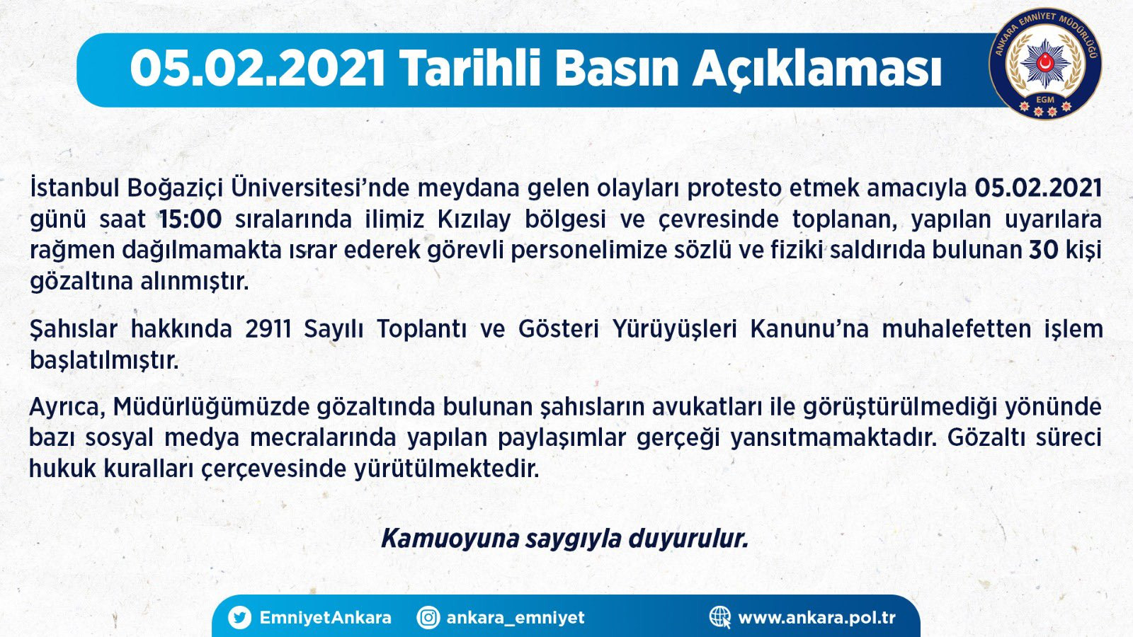 Ankara'daki Boğaziçi eylemlerinde 30 gözaltı! - Resim : 1