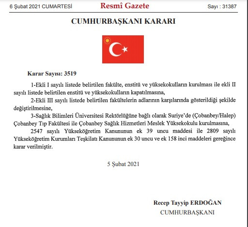 Kayyum rektör ataması büyük tepki çeken Erdoğan, Boğaziçi'ne 2 yeni fakülte daha açtı! - Resim : 1