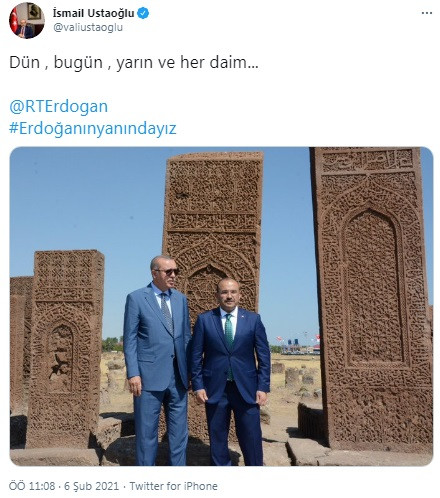 Trabzon Valisi'nden Erdoğan'a sadakat fotoğrafı: 'Dün, bugün, yarın ve her daim...' - Resim : 1