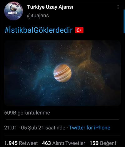 Türk Uzay Ajansının kullandığı uzay görüntüleri 'alıntı' çıktı - Resim : 1