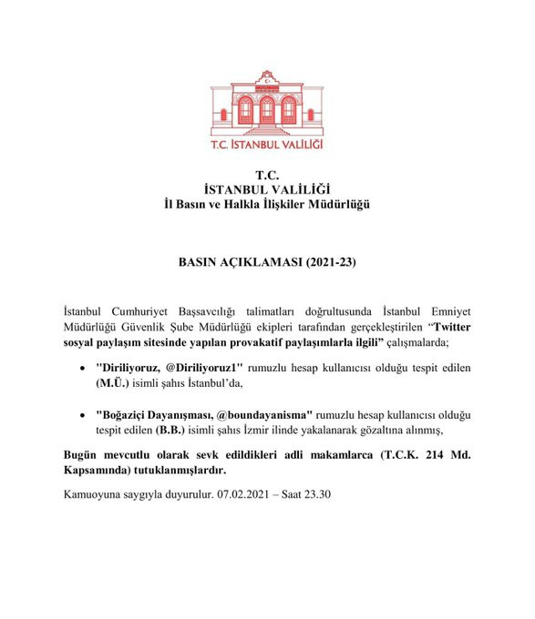 İstanbul Valiliği'nden tutuklanan Beyza Buldağ hakkında açıklama - Resim : 2