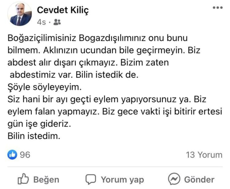 Üniversite Genel Sekreteri'nden Boğaziçili öğrencilere skandal sözler - Resim : 1