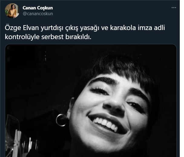 Boğaziçi eyleminde gözaltına alınan Berkin Elvan'ın ablası Özge Elvan hakkında karar! - Resim : 1