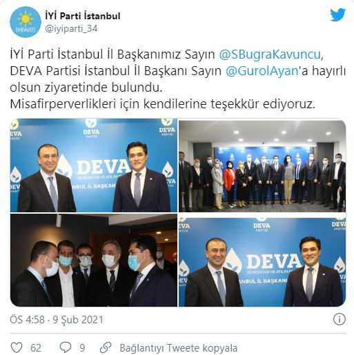 İstanbul'da İYİ Parti'den DEVA Partisi'ne ziyaret - Resim : 1