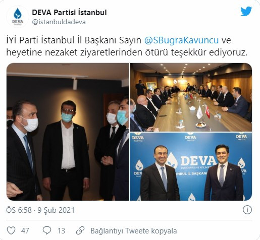 İstanbul'da İYİ Parti'den DEVA Partisi'ne ziyaret - Resim : 2