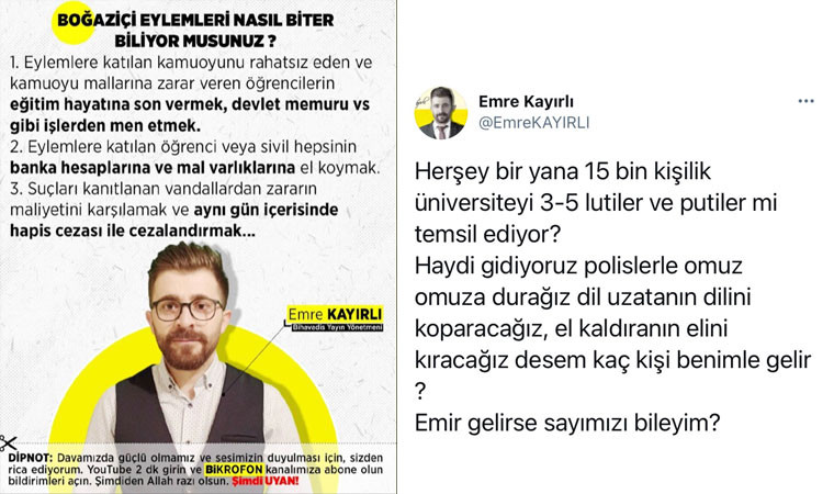 Elinden silah düşmeyen AKP'liden 'Boğaziçililere saldırı planı' yoklaması: 'Emir gelirse sayımızı bileyim' - Resim : 2