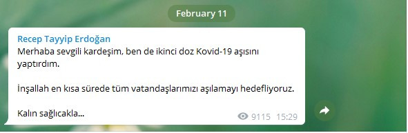 Erdoğan ikinci doz koronavirüs aşısı oldu - Resim : 1