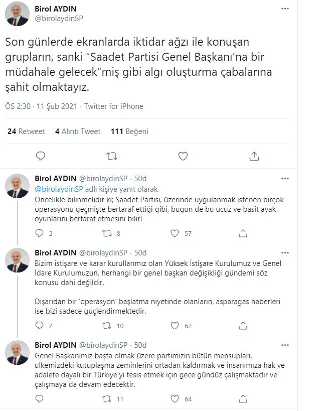 Saadet Partisi'nden flaş açıklama: Genel Başkan değişikliği olacak mı? - Resim : 3