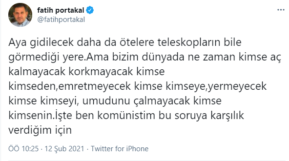 Fatih Portakal: Bu soruya karşılık verdiğim için ben komünistim - Resim : 1