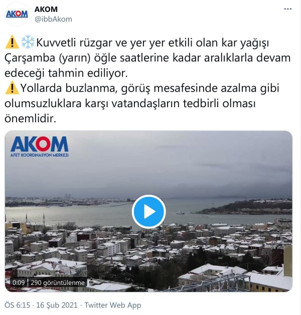 AKOM'dan İstanbullulara yeni uyarı! - Resim : 1