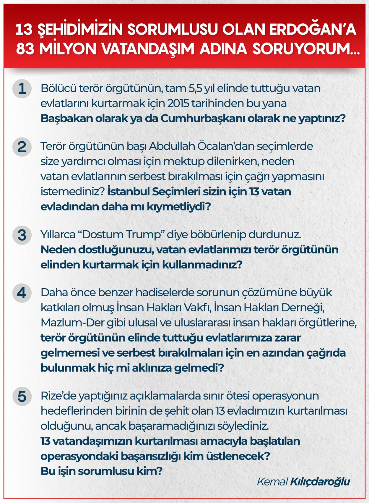 Kemal Kılıçdaroğlu'ndan Erdoğan'ın hakaretlerine yanıt - Resim : 1
