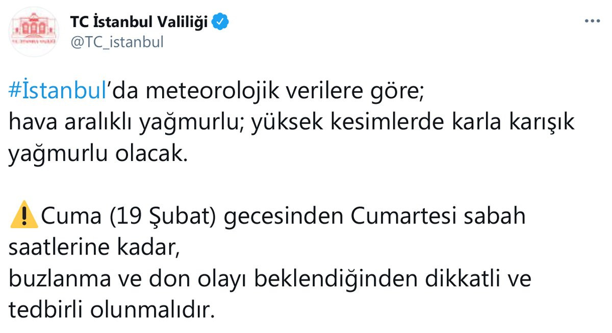 İstanbul Valiliği’nden yeni hava durumu uyarısı - Resim : 1