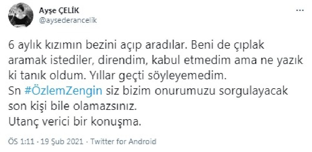 Ayşe Öğretmen'den AKP'li Özlem Zengin'in sözlerine: 'Yıllar geçti söyleyemedim...' - Resim : 1