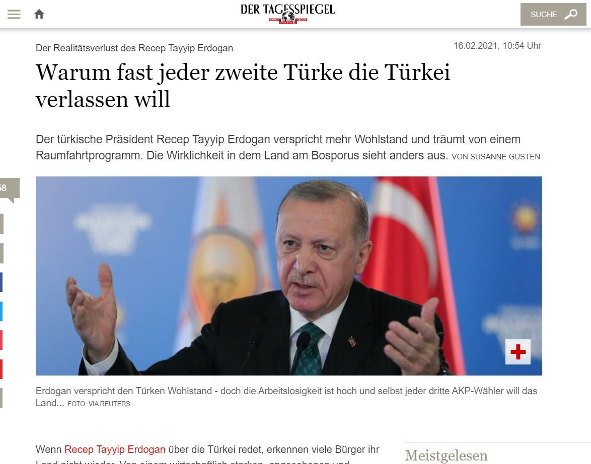 Alman medyası: Her üç AKP'liden biri Türkiye'den ayrılmak istiyor - Resim : 1