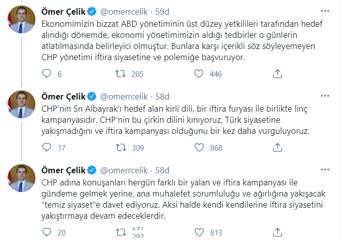 CHP'nin 'Berat Albayrak neden istifa etti, Albayrak'ı kimler susturuyor?' eleştirilerine AKP'den yanıt geldi - Resim : 3