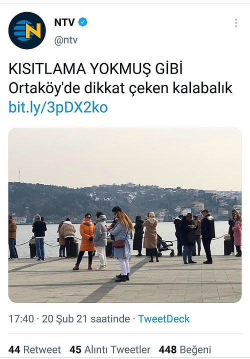 Kısıtlamada Ortaköy'e tepki gösteren NTV, cenazedeki kalabalığı fark etmedi! - Resim : 2