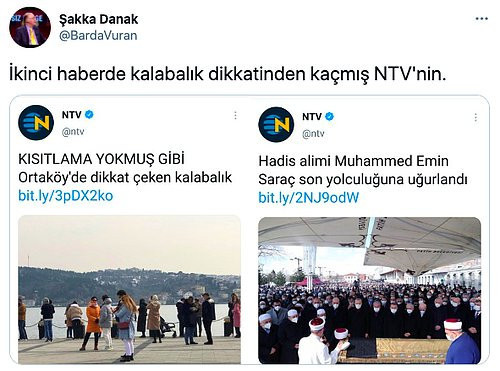 Kısıtlamada Ortaköy'e tepki gösteren NTV, cenazedeki kalabalığı fark etmedi! - Resim : 3