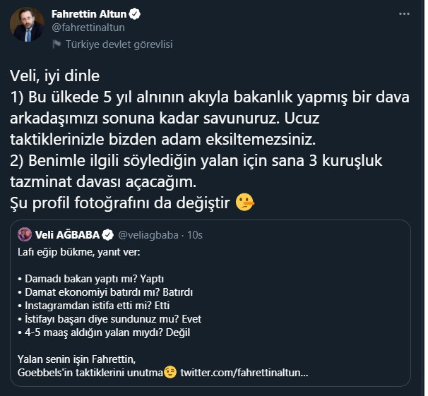 CHP'li Veli Ağbaba'dan Fahrettin Altun'a: Çakma Goebbels - Resim : 3