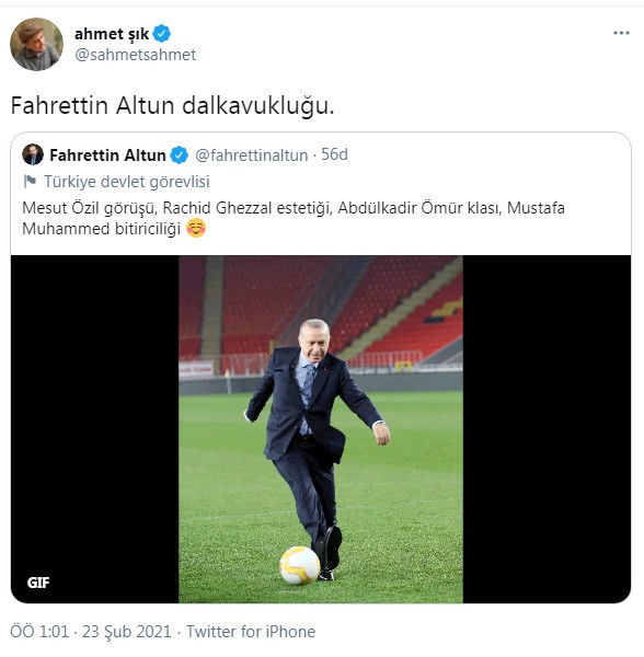 Ahmet Şık'tan Altun'un Erdoğan paylaşımına: Fahrettin Altun dalkavukluğu - Resim : 3
