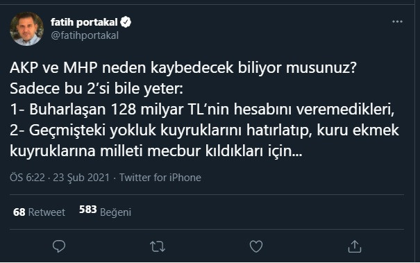Fatih Portakal: AKP ve MHP neden kaybedecek biliyor musunuz... - Resim : 1