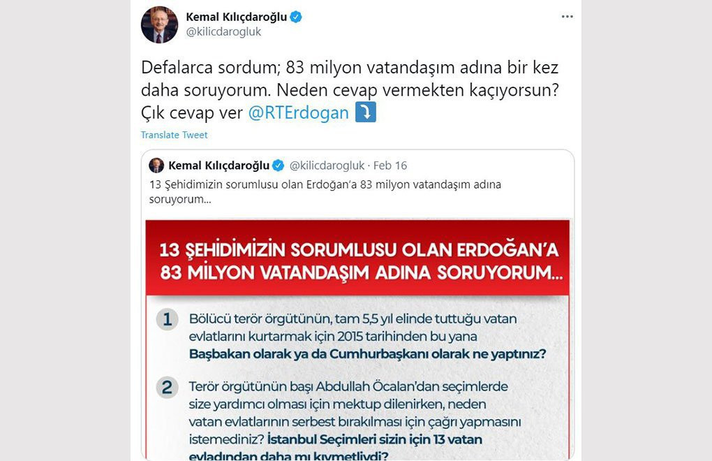Kılıçdaroğlu Erdoğan’a '5 soru'yu tekrar sordu - Resim : 1