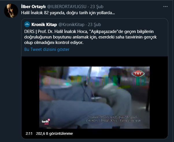Ebubekir Sofuoğlu, bu defa Halil İnalcık'ı hedef aldı! - Resim : 1