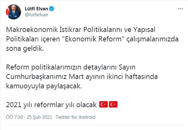 Bakan Elvan'dan 'ekonomik reform' açıklaması: Sona geldik - Resim : 1