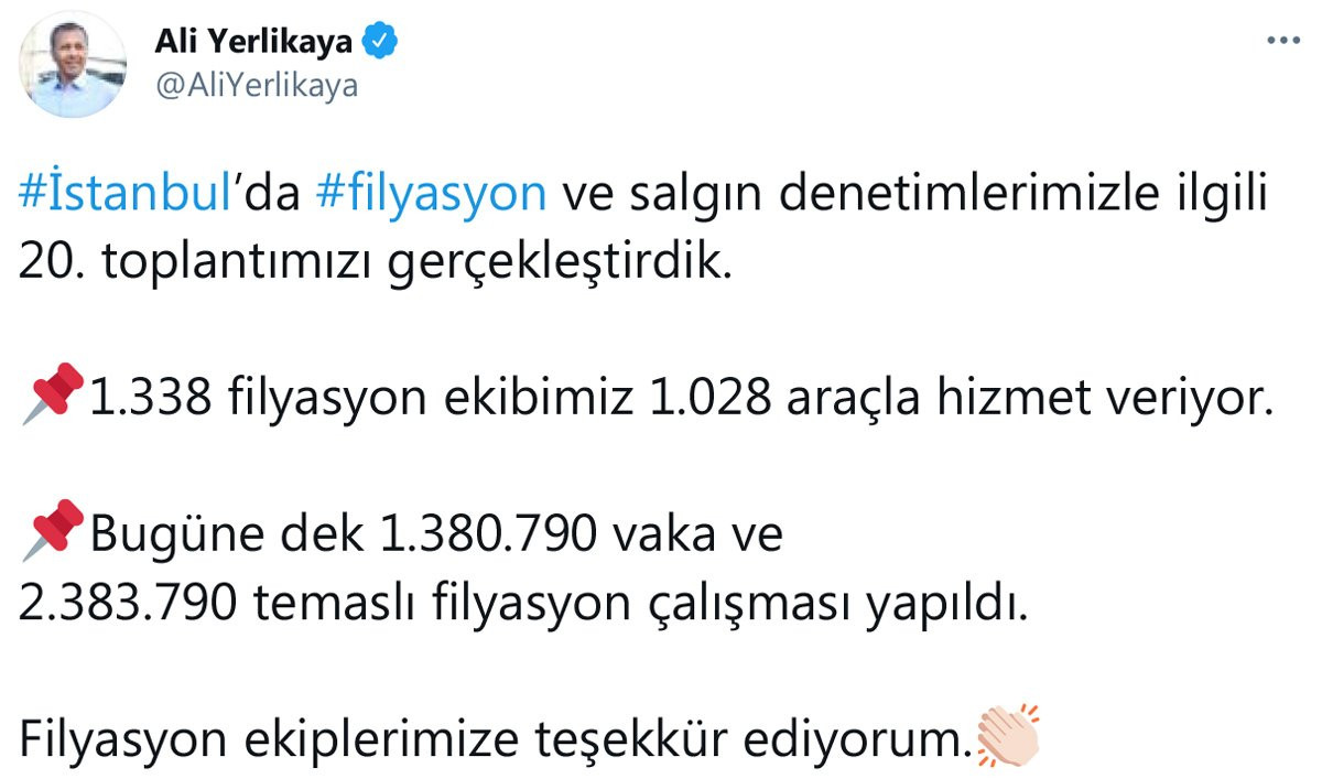 İstanbul Valiliği'nden vaka sayılarıyla ilgili kritik açıklama - Resim : 1