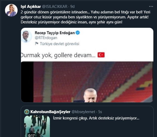Erdoğan'ın kongre çıkışı görüntüleri olay oldu, TRT spikeri devreye girdi! - Resim : 1